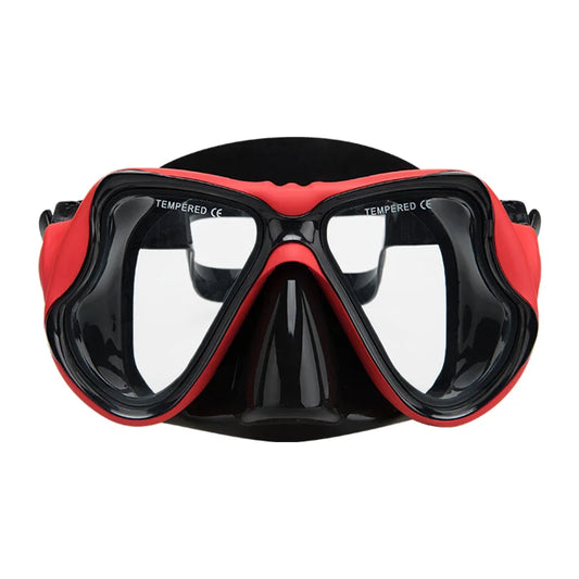 Snorkel Mask with Tempered Glass Lenses